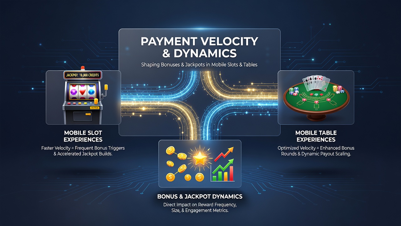 Visualisierung von Jackpot-Wachstum durch mobile Zahlungsgeschwindigkeiten in Slots und Tischspielen