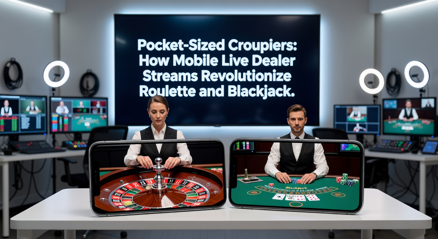 Blackjack-Tisch mit mobiler App-Schnittstelle, Dealer teilt Karten aus